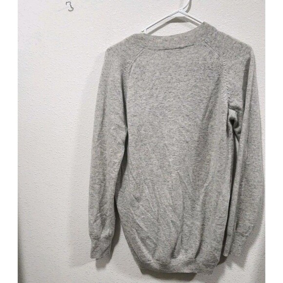 Boden 100% Cashmere Grey V-Neck Long Sleeve Sweater  Sz 16 - Picture 5 of 5